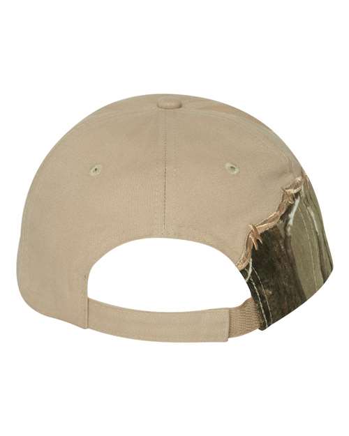 Licensed Camo with Barbed Wire Embroidery Cap - AP/ Tan Back