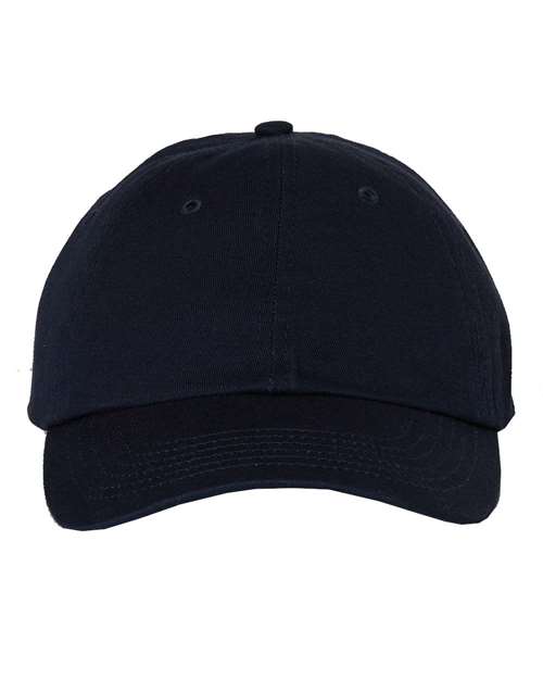 Bio-Washed Chino Twill Cap - Navy Front