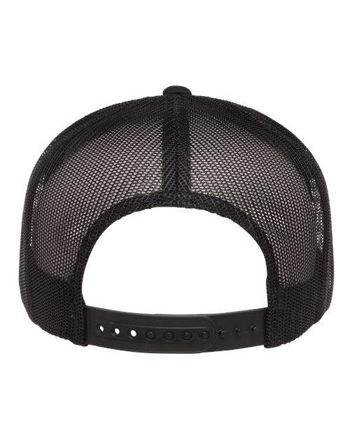 Classic Five-Panel Trucker Cap - Black Back
