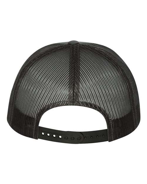 Classic Five-Panel Trucker Cap - Charcoal Back