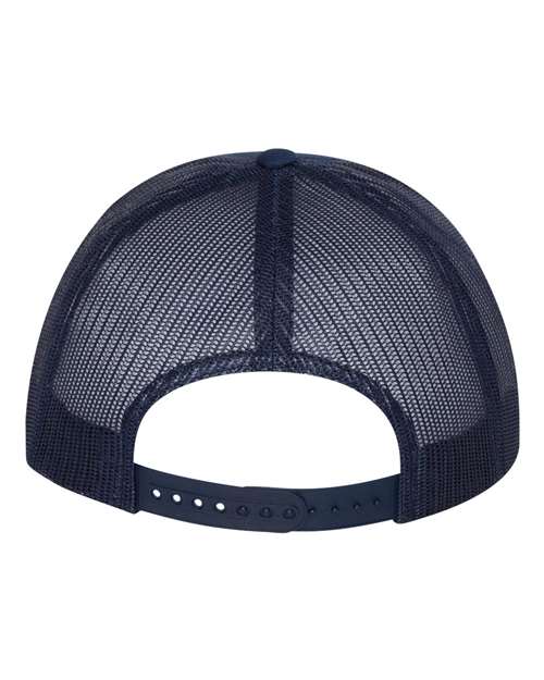 Classic Five-Panel Trucker Cap - Navy Back