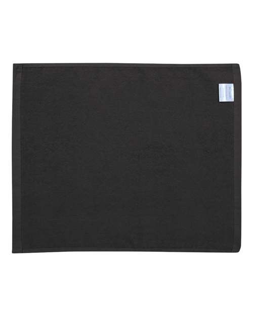 Velour Hemmed Towel - Black Back