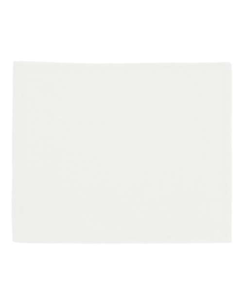 Velour Hemmed Towel - White Front