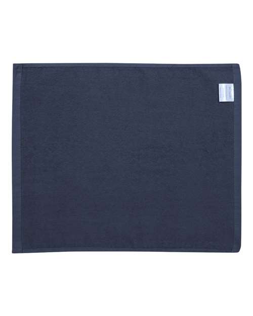 Velour Hemmed Towel - Navy Back