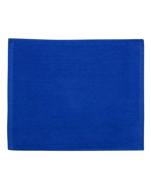 Velour Hemmed Towel - Royal Front