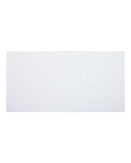 Velour Beach Towel - White Back