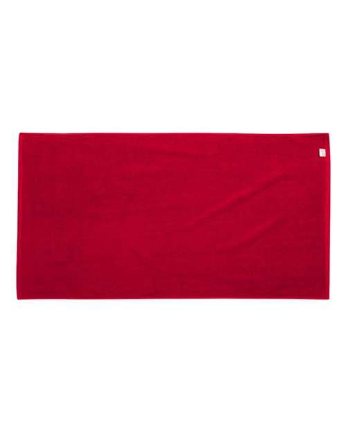 Velour Beach Towel - Red Back