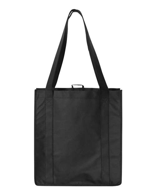 Non-Woven Reusable Shopping Bag - Black Back