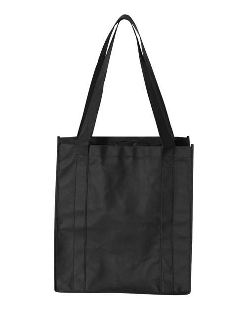 Non-Woven Reusable Shopping Bag - Black Front