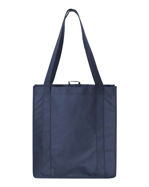 Non-Woven Reusable Shopping Bag - Navy Back