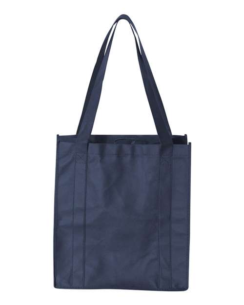 Non-Woven Reusable Shopping Bag - Navy Front