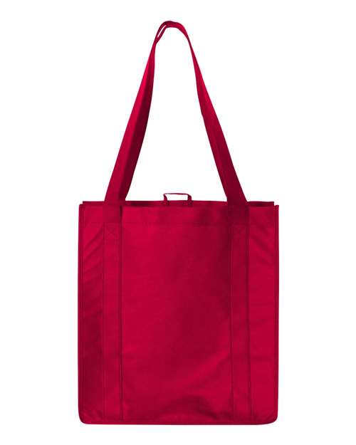 Non-Woven Reusable Shopping Bag - Red Back
