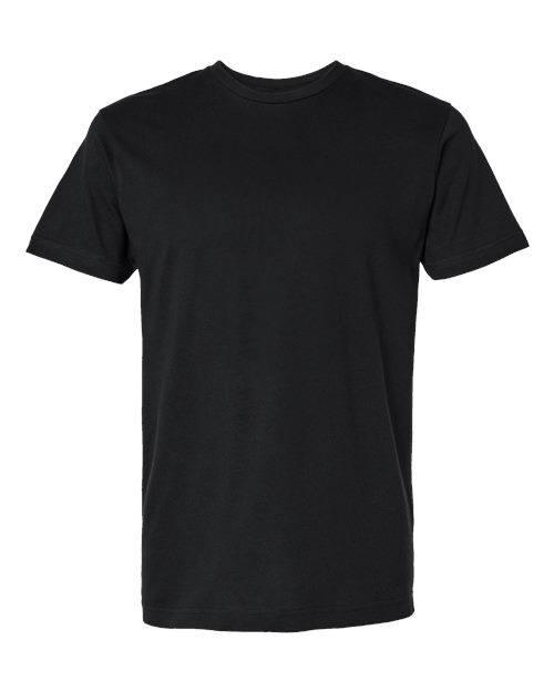 Unisex Fine Jersey Tee - Black Front