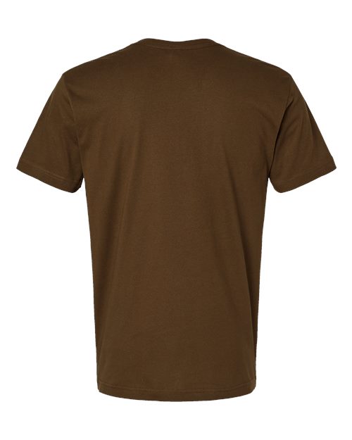 Unisex Fine Jersey Tee - Brown Back