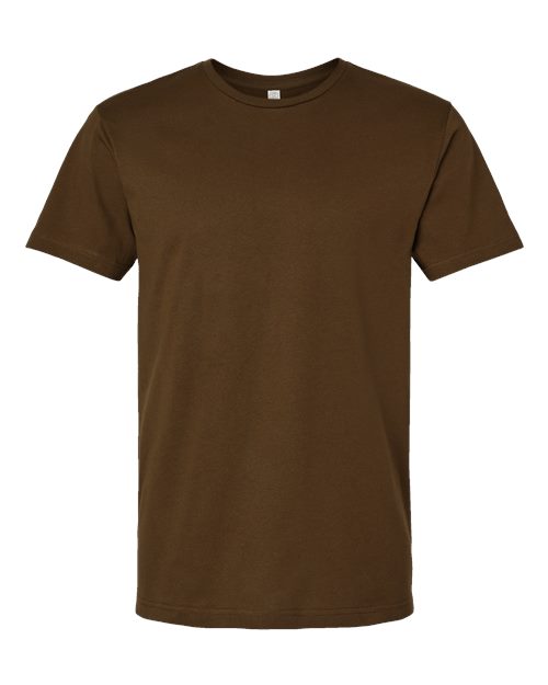 Unisex Fine Jersey Tee - Brown Front