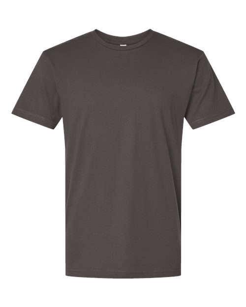 Unisex Fine Jersey Tee - Charcoal Front