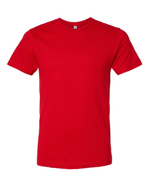 Unisex Fine Jersey Tee - Red Front