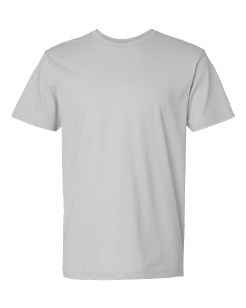 Unisex Fine Jersey Tee - Silver Front