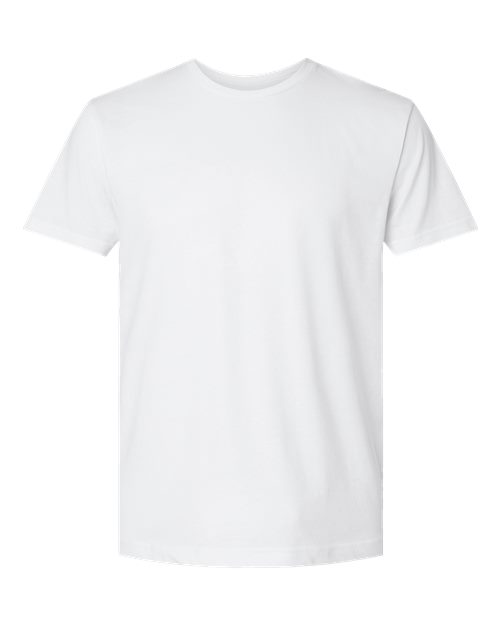 Unisex Fine Jersey Tee - White Front