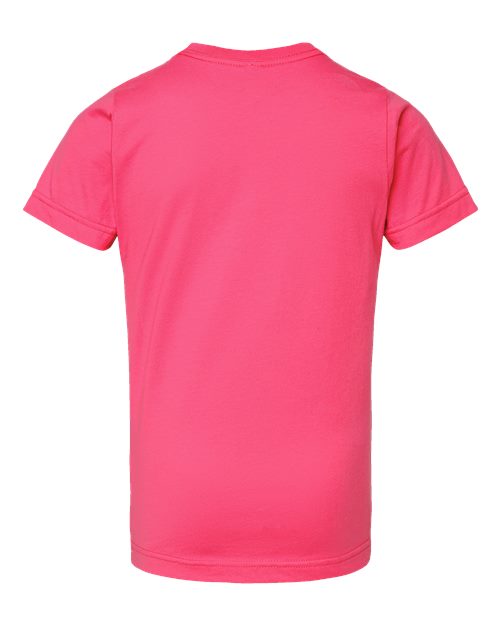 Youth Fine Jersey Tee - Hot Pink Back