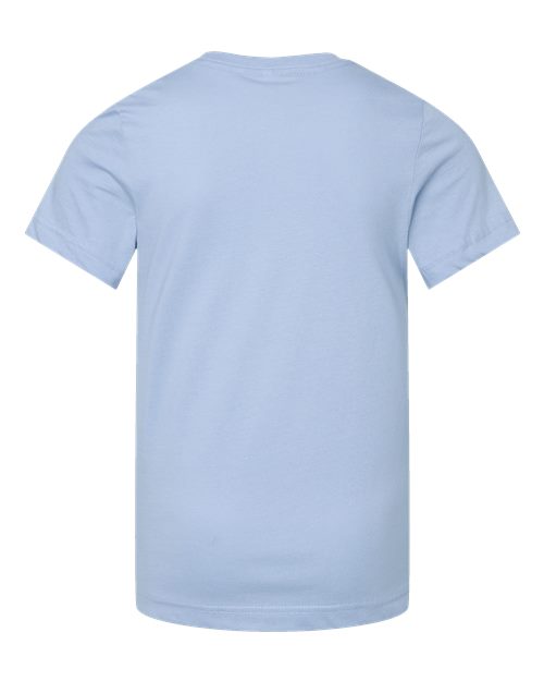 Youth Fine Jersey Tee - Light Blue Back