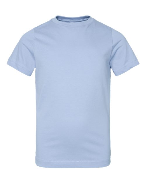 Youth Fine Jersey Tee - Light Blue Front