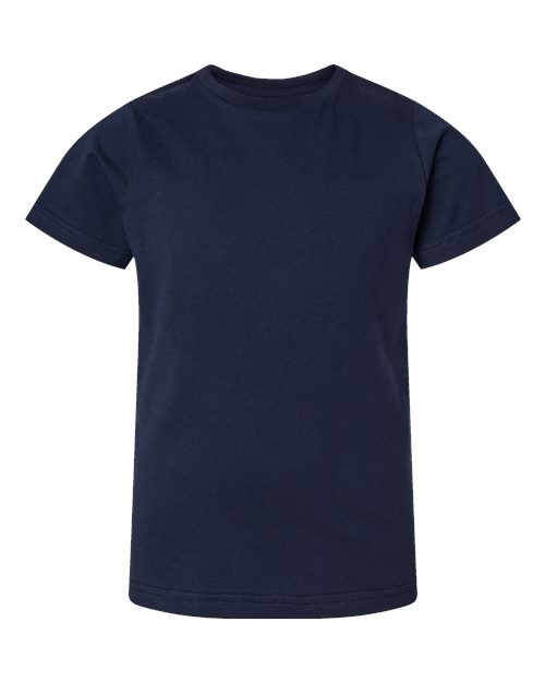 Youth Fine Jersey Tee - Navy Front