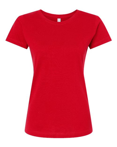 Women's Fine Jersey Tee - Red Front
