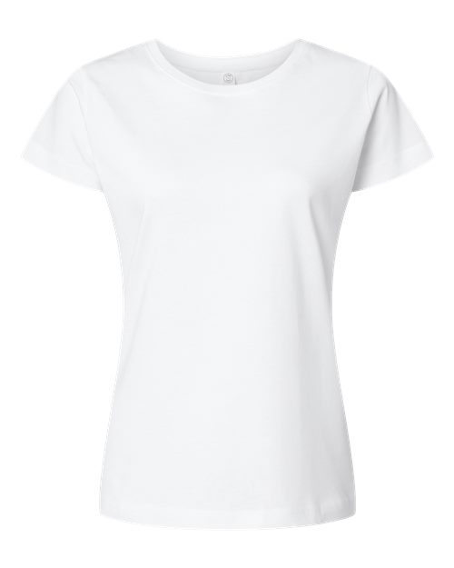 Women's Fine Jersey Tee - White Front