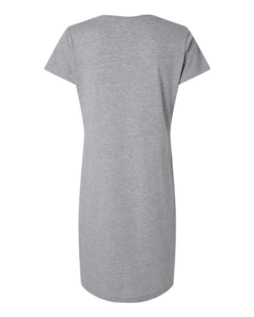Women's Fine Jersey V-Neck Coverup - Heather Back