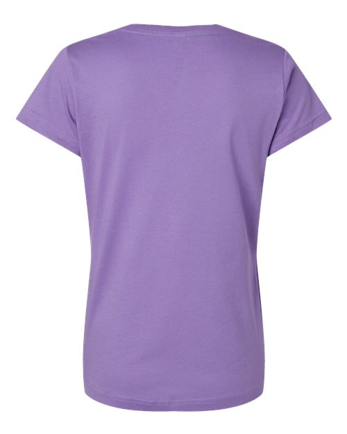 Women's Fine Jersey V-Neck Tee - Lavender Back