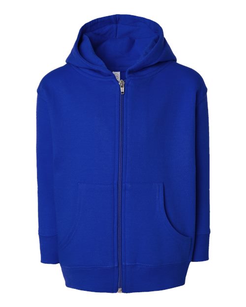 Toddler Full-Zip Fleece Hoodie Sweatshirt - Royal Front