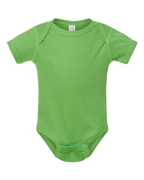 Infant Baby Rib Bodysuit - Apple Front