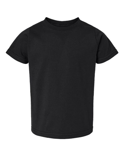 Toddler Fine Jersey Tee - Black Front