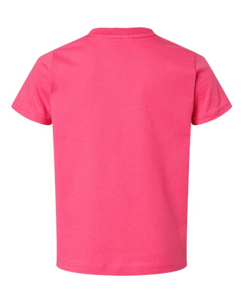Toddler Fine Jersey Tee - Hot Pink Back