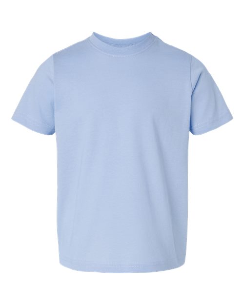 Toddler Fine Jersey Tee - Light Blue Front