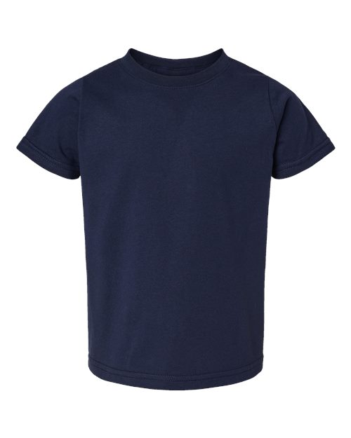 Toddler Fine Jersey Tee - Navy Front