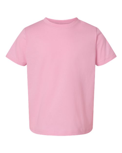 Toddler Fine Jersey Tee - Pink Front
