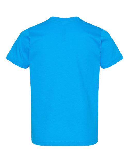 Toddler Fine Jersey Tee - Turquoise Back