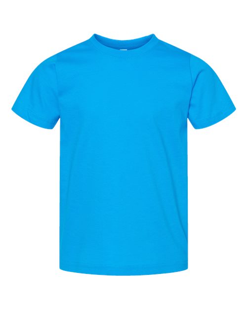 Toddler Fine Jersey Tee - Turquoise Front