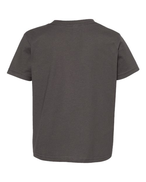 Toddler Fine Jersey Tee - Charcoal Back