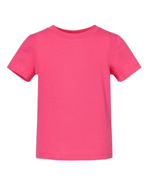 Infant Fine Jersey Tee - Hot Pink Front