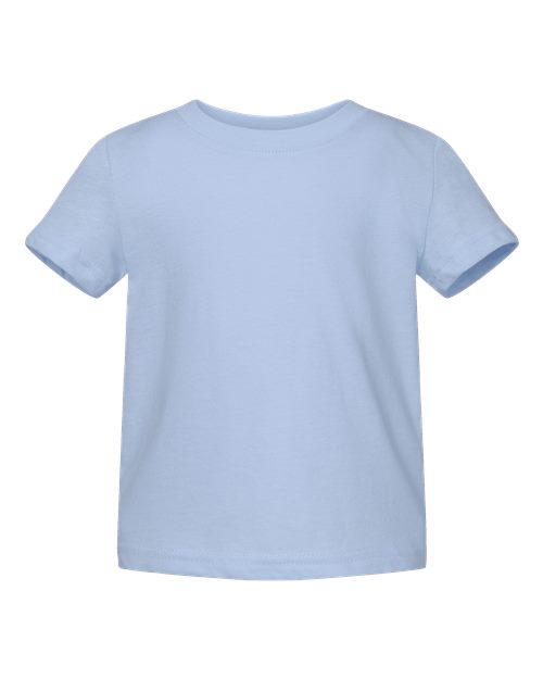 Infant Fine Jersey Tee - Light Blue Front