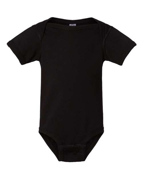 Infant Fine Jersey Bodysuit - Black Front
