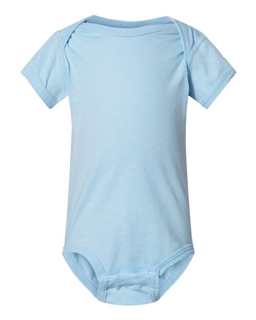Infant Fine Jersey Bodysuit - Light Blue Front