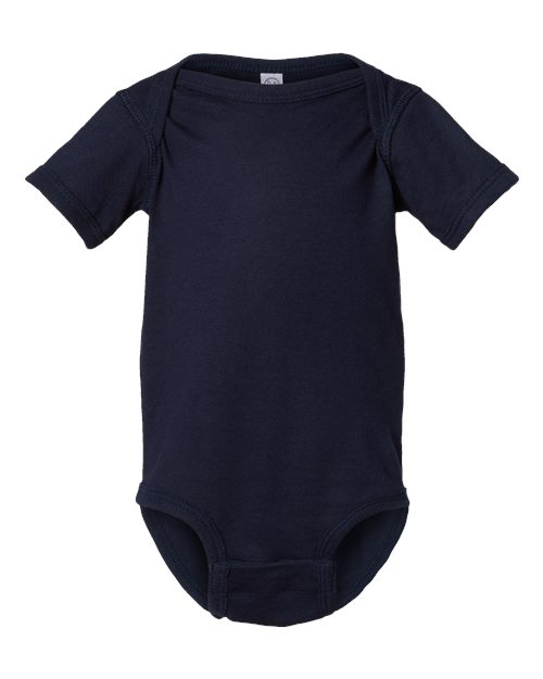 Infant Fine Jersey Bodysuit - Navy Front
