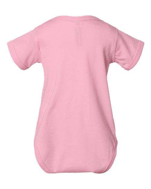Infant Fine Jersey Bodysuit - Pink Back