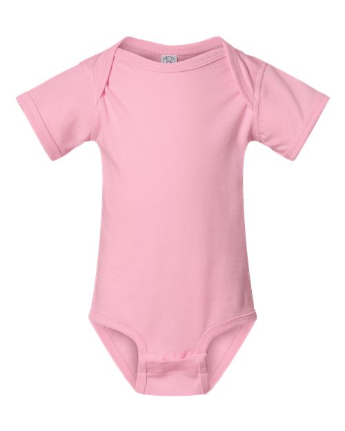 Infant Fine Jersey Bodysuit - Pink Front