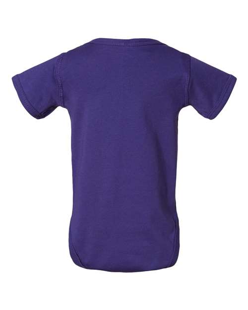 Infant Fine Jersey Bodysuit - Purple Back