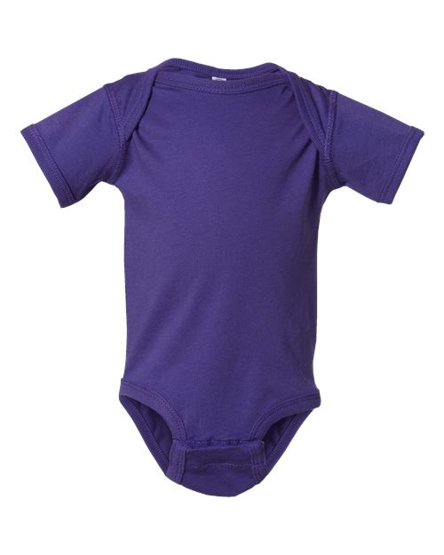 Infant Fine Jersey Bodysuit - Purple Front